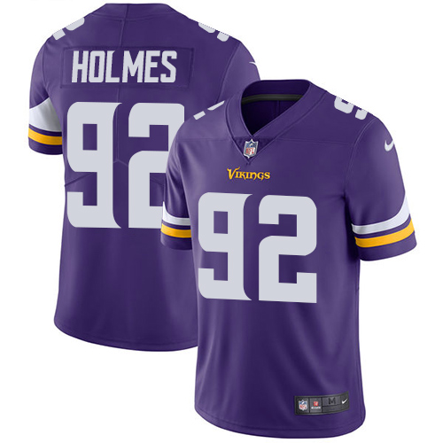 Minnesota Vikings #92 Limited Jalyn Holmes Purple Nike NFL Home Men Jersey Vapor Untouchable